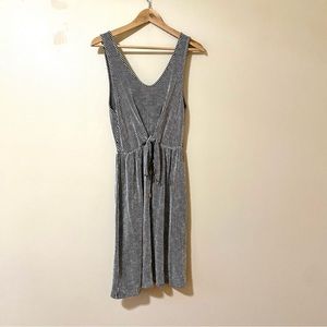 Urban Outfitters Caution to the Wind Dress Sleeveless Black White Striped Medium